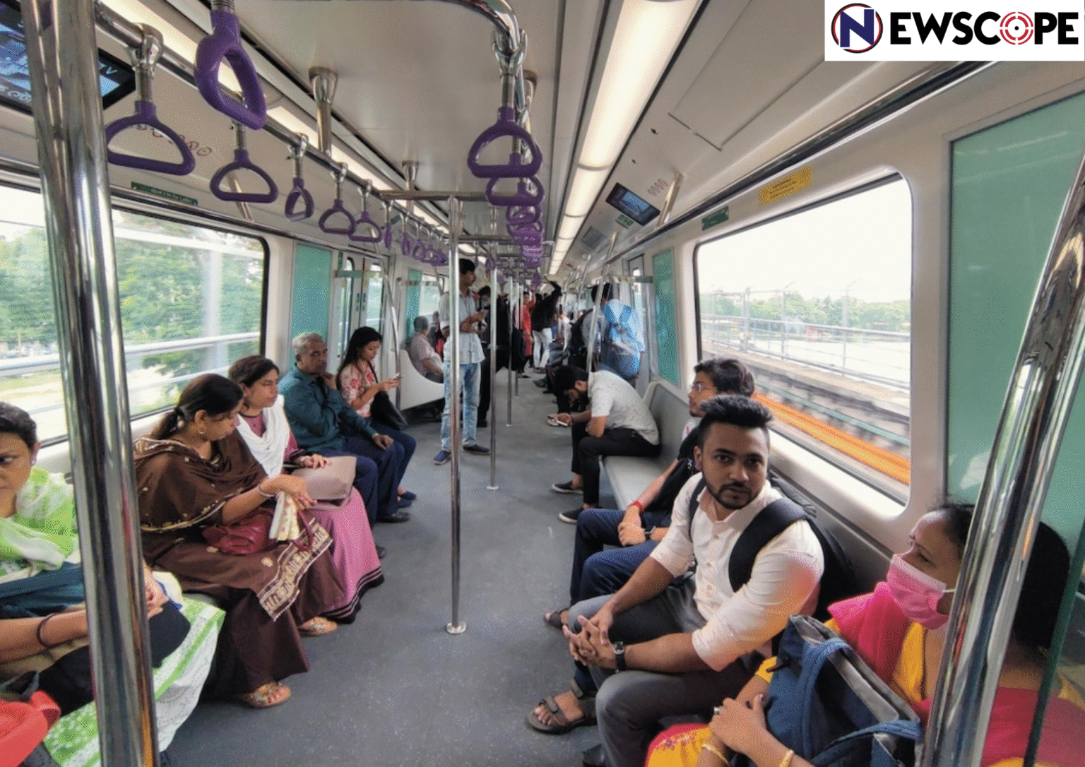 PM flags off the full Howrah- Sector V Metro section & two other segments