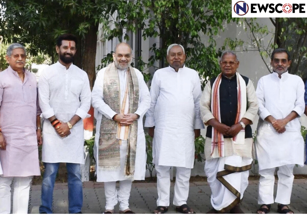 NDA seat-sharing in Bihar : BJP, JD(U) to contest in 101 seats each, Chirag Paswan in 29