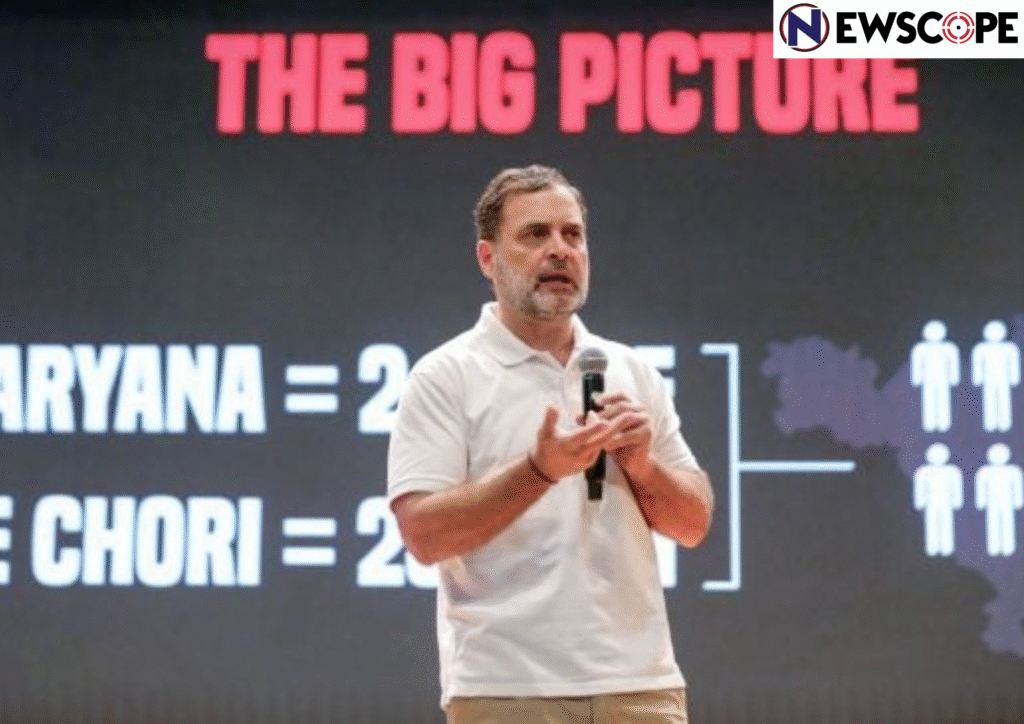 Rahul Gandhi accuses EC of “vote chori”, allowing 25 lakh fake voters in Haryana