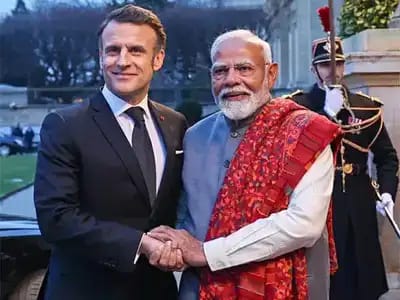 PM Modi meets French President Macron in Mumbai: New Rafale deal in the offing PM Modi meets French President Macron in Mumbai: New Rafale deal in the offing