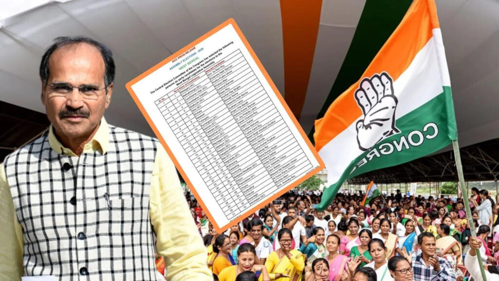 Congress releases list of 284 candidates, names Adhir for Berhampore, Mausam Noor for Malda north
