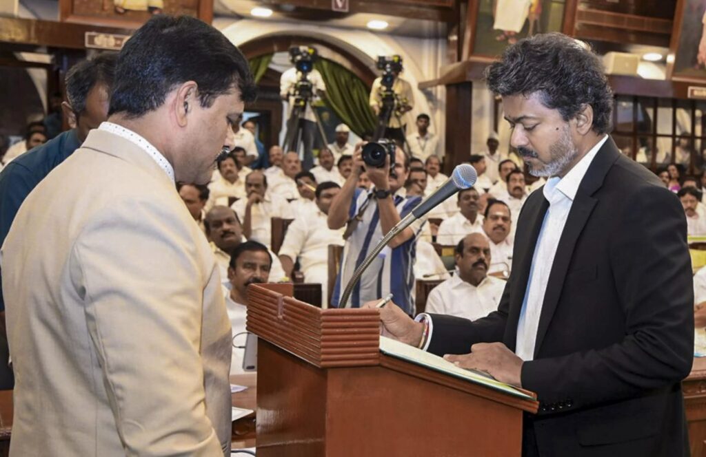 C. Joseph Vijay Takes Oath as Tamil Nadu Chief Minister