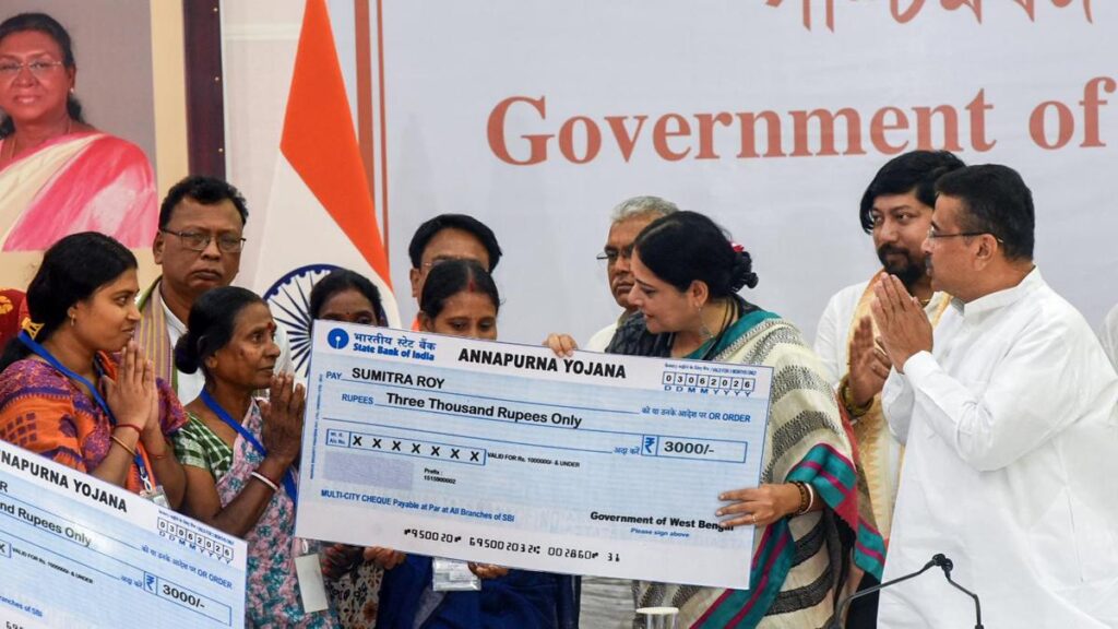 Over 28 Lakh Women Receive ₹3,000 Under Annapurna Yojana in West Bengal