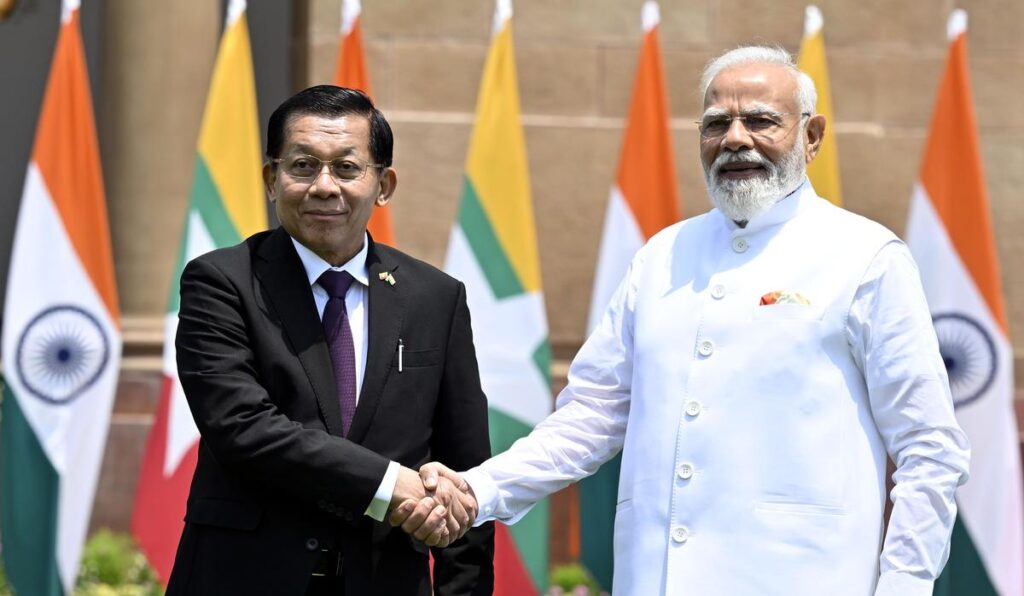 PM Modi Meets Myanmar President Min Aung Hlaing, Focuses on Security and Connectivity