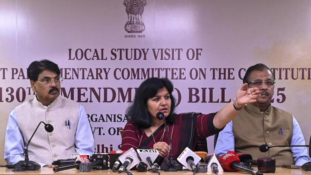 JPC on Constitution Amendment likely to retain clause on removal of ministers, including PM &CMs, after 30 days in custody JPC on Constitution Amendment likely to retain clause on removal of ministers, including PM &CMs, after 30 days in custody