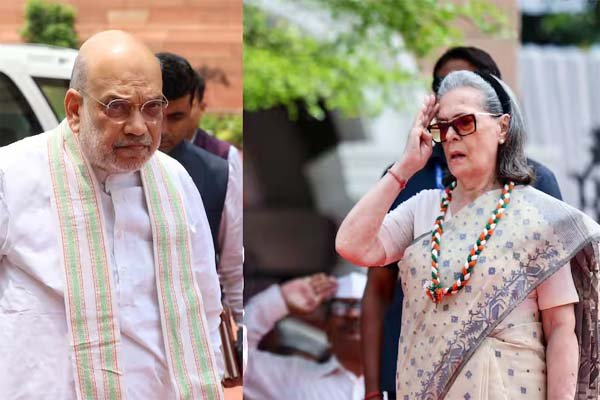 Amit Shah attacks Sonia Gandhi on Vande Mataram Amit Shah attacks Sonia Gandhi on Vande Mataram