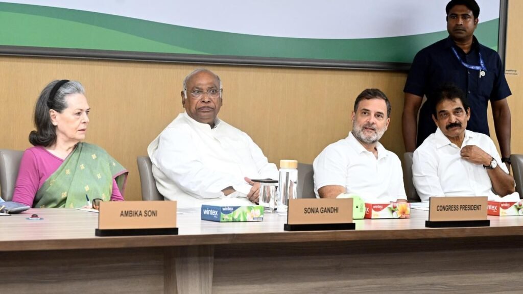Congress Working Committee meets to draw future roadmap for opposition