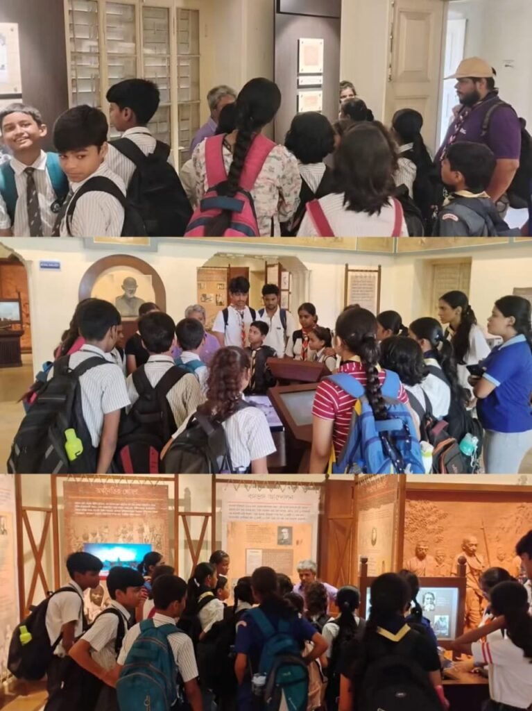 Howrah Modern School Scout & Guide Troop Visits Gandhi Smarak Sangrahalaya on Educational Tour