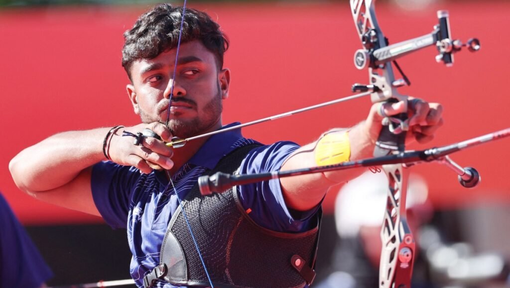 Neeraj Chauhan Clinches Historic Men’s Recurve Bronze in Thrilling All-Indian Playoff Against Dhiraj Bommadevara